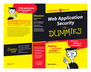 Web Application Security For Dummies: Learn to Scan Vulnerabilities