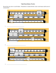 Triple Beam Balance Practice Worksheet