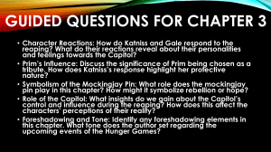 The Hunger Games Chapter 3 & 4 Questions