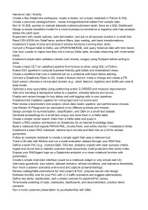 Databricks Hands-On Lab Activities Guide