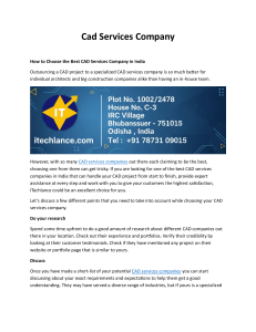 How to Choose the Best CAD Services Company in India