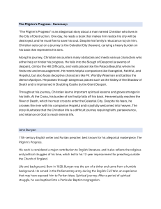 The Pilgrim's Progress & Narnia Summaries: Literary Analysis