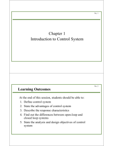 Introduction to Control Systems Chapter 1