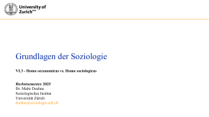 Grundlagen der Soziologie: Homo oeconomicus vs. Homo sociologicus
