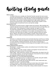 Renaissance History Study Guide