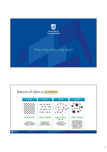 Why is Big Data a Big Deal?