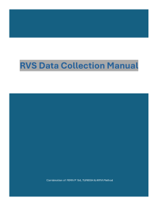 RVS Data Collection Manual: FEMA P 154, Turkish & Arya Methods