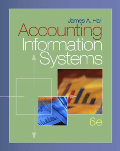 Accounting Information Systems 6th Edition Textbook by James A. Hall