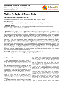 Waiting for Godot: A Marxist Study