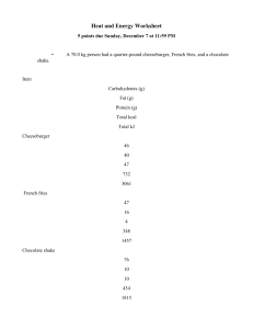 Heat and Energy Worksheet: Thermochemistry Problems