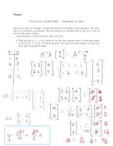 MATH 34600 Final Exam December 2024 Linear Algebra
