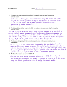Week 7 Molecular Biology Lab Precheck