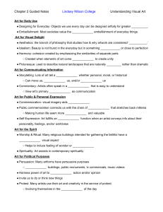 Chapter 2 Guided Notes: Understanding Visual Art