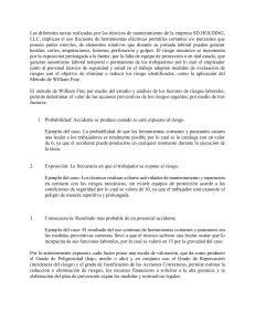 M&eacute;todo de William Fine para Evaluaci&oacute;n de Riesgos