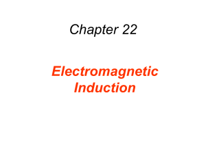 Chapter 22: Electromagnetic Induction