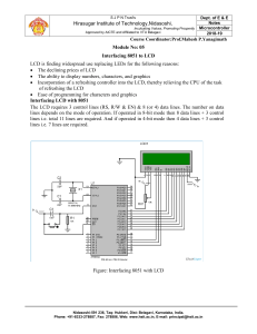 Interfacing 8051 Microcontroller to LCD Module Notes