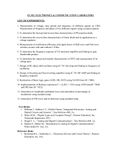 EC102 Electronics & Communication Laboratory Lab Manual