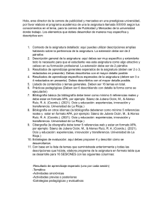 Solicitud de programa acad&eacute;mico para curso de Publicidad