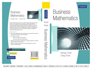 Business Mathematics Textbook by Trivedi | Pearson 2011