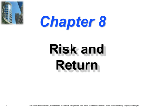 Chapter 8: Risk and Return in Financial Management
