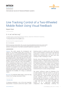 Line Tracking Control of Two-Wheeled Mobile Robot Using Visual Feedback
