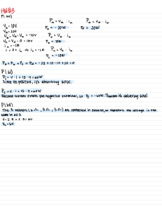 Electrical Circuits Homework Solutions: Power & Resistors