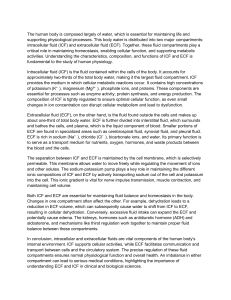 Intracellular and Extracellular Fluids in Physiology