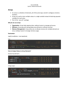 Multidimensional Arrays in Java: Examples & Exercises