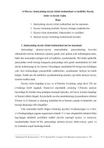 Jamiyatning siyosiy tizimi tushunchasi va tuzilishi