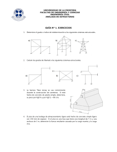 Gu&iacute;a de Ejercicios An&aacute;lisis de Estructuras - Universidad de la Frontera