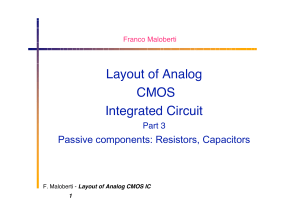 Maloberti Analog Layout Passive Components