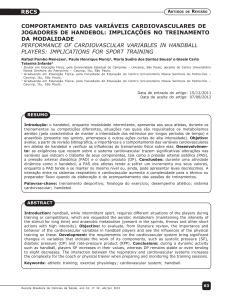 Fisiologia Cardiovascular no Handebol
