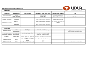 Gu&iacute;a de ejercicios de tr&iacute;ceps: Empujes y jalones