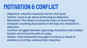 Motivation & Conflict in Storytelling