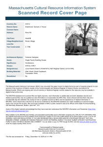 Esterbrook Jr. House Historical Inventory Form