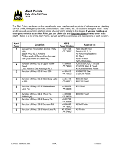 Alert Points for Rally of the Tall Pines 2025