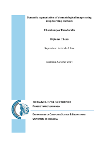 Semantic Segmentation of Dermatological Images Using Deep Learning