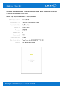 Turnitin Submission Receipt: Outline.docx