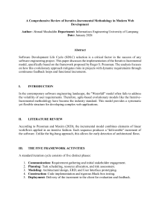 Iterative-Incremental Methodology in Web Development Review