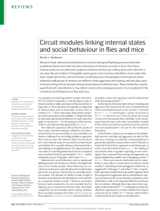 Circuit Modules Linking Internal States and Social Behavior in Flies and Mice