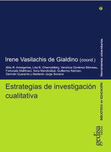 Estrategias de investigaci&oacute;n cualitativa | M&eacute;todos cualitativos en ciencias sociales
