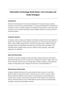 IT Study Notes: Core Concepts & Strategies for Students