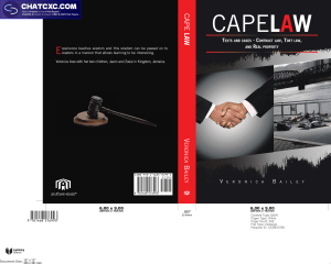 CAPELAW: Contract, Tort & Real Property Textbook