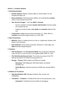 Computer Systems & Programming Study Guide