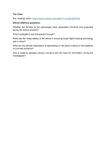 Ethical Dilemmas in Aviation: Case Study Questions