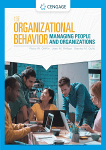 Organizational Behavior Textbook: Managing People & Organizations