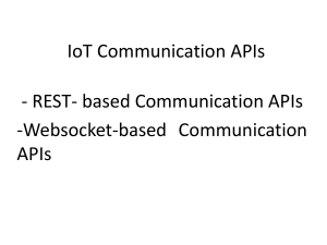 IoT Communication APIs: REST vs Websocket