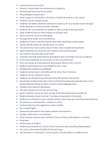 School Rules and Regulations