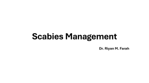 Scabies Management: Symptoms, Transmission, and Treatment Guidelines