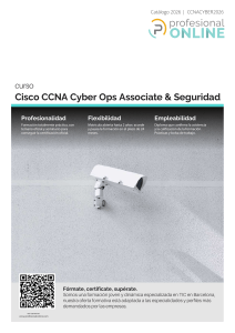 Cat&aacute;logo Curso Cisco CCNA Cyber Ops 2026